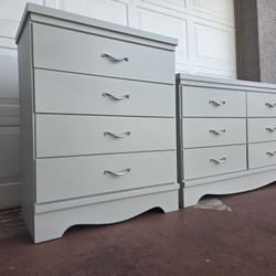 Set Of 2 Dressers Freshly Refinished 