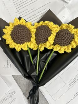 Crochet Sunflowers 