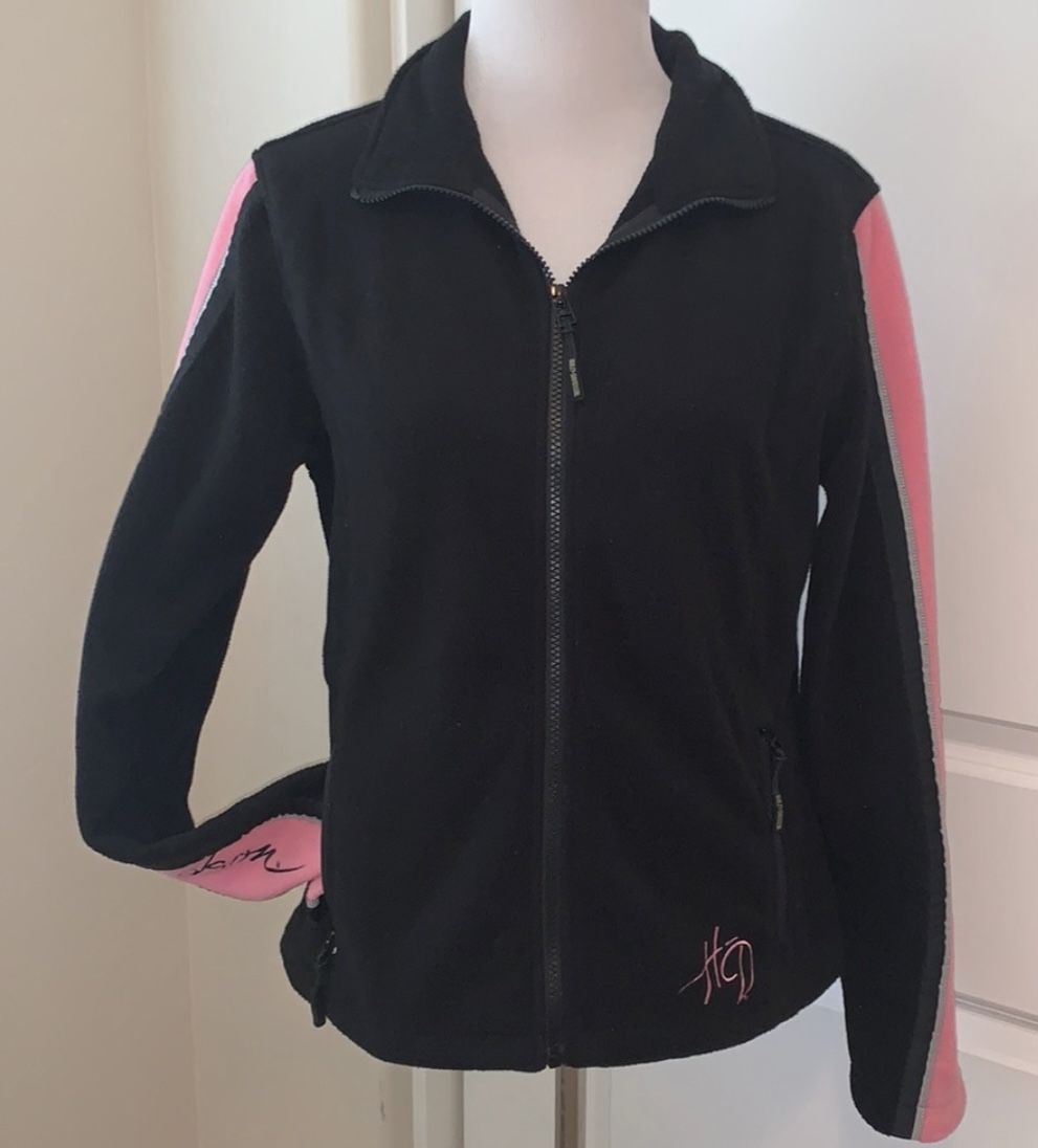 HARLEY-DAVIDSON SIZE MEDIUM FLEECE ZIPPERED JACKET