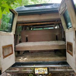 Rear Bed/bench And Middle Seat (Rare Find)