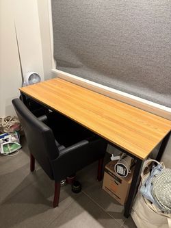 Desk and chair
