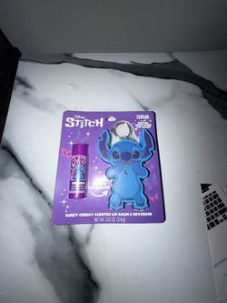 Stitch Sweet Cherry Scented Lip Balm & Keychain