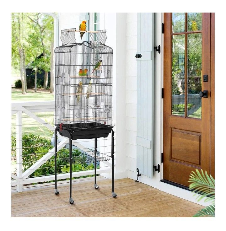 Yaheetech 64-inch Play Open Top Medium Small Bird Cage