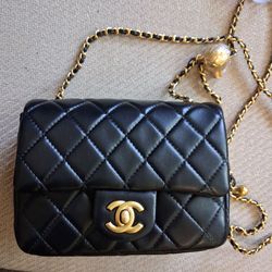 Mini Flap Bag W/Gold hardware...New In Box