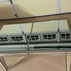 Glass mirror coffee table