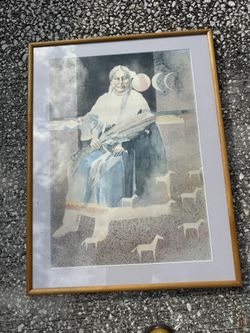 Robert Penn Grandmother 1983 Signed Lithograph 267/1000 Native American Art
