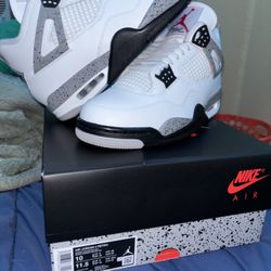 Jordan 4 White Cement Size 10