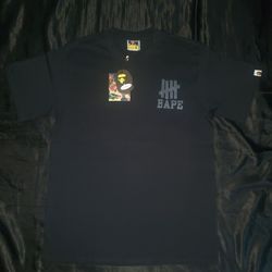 A Bathing Ape BapexUndefeated Ape Head T-Shirt, Black, Sizes S & L