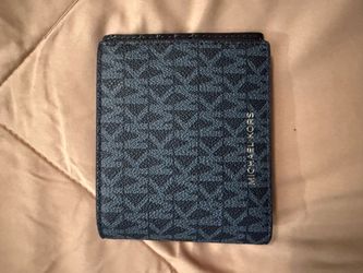 Michael Kors Blue Signature Bifold Wallet