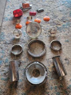 Harley-Davidson Road King Chrome & Lighting Parts Lot – Headlight, Passing Lamps, Turn Signals & More