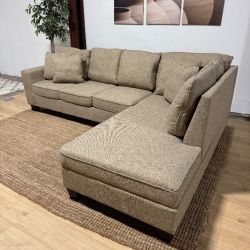Tan Sectional Sofa (Delivery Available)