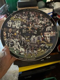 Oakland Raiders 2001 AFC West Champions Collector Plate
