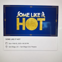 Four Tickets To Some Like it Hot - Sunday at 630