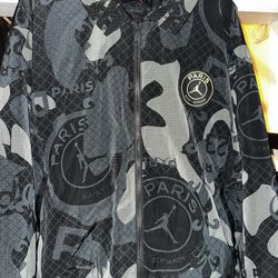 New Nike Jordan x PSG Paris Saint-Germain Full Zip Jacket FN5320-010 Men XXL NEW