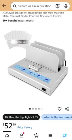 Thermal document binding