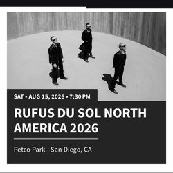 2 Rufus Du Sol Tickets