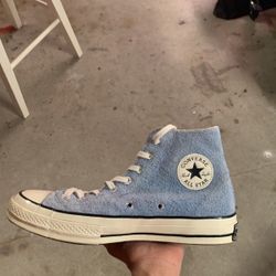 New Fuzzy Blue Converse