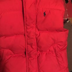Ralph Lauren Little Boys (5) Bubble Vest(navy Horse)