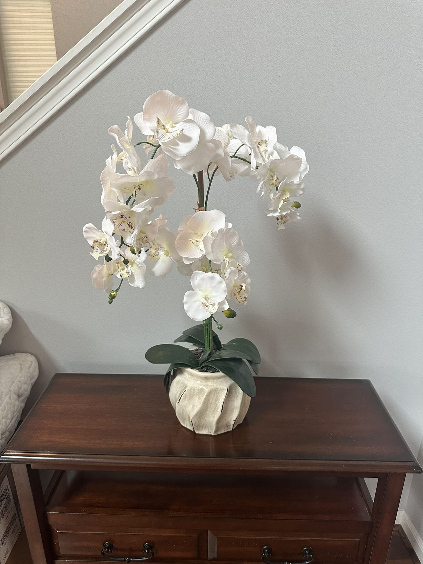 White Orchid Artificial House Plant
