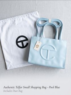 Telfar Small Shopping Bag Pool Blue