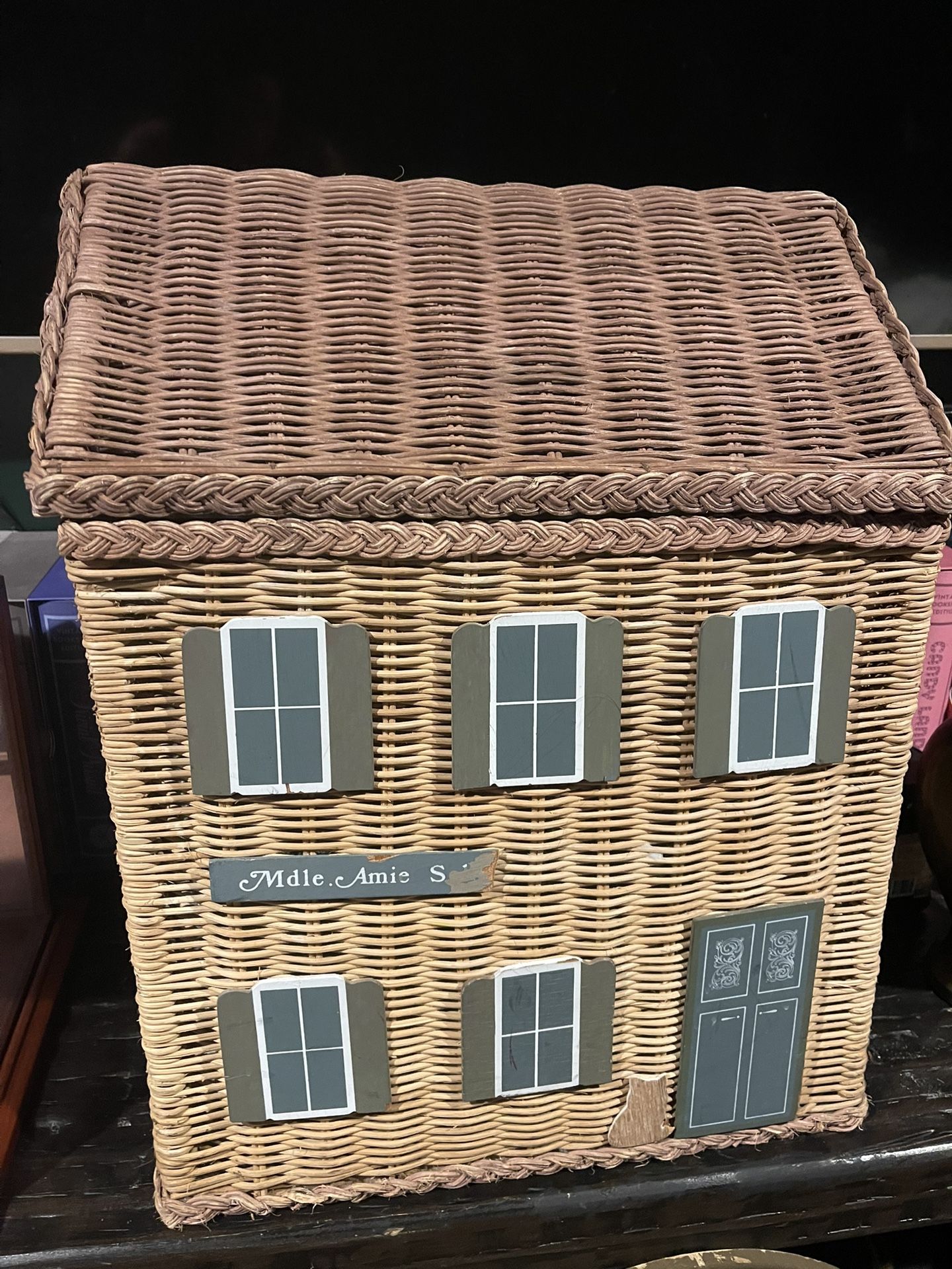 Vintage Wicker House Basket