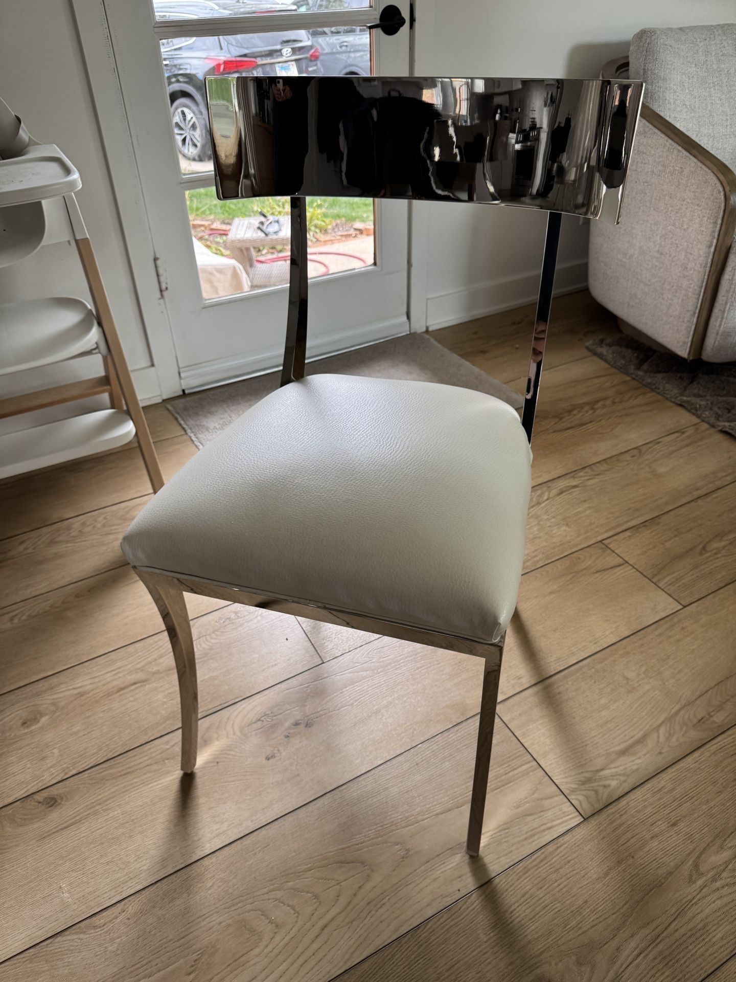 Designer Gustav Bernhardt Metal Chairs