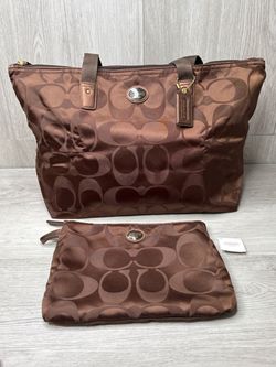 Coach Getaway Packable Nylon Tote F77321 Brown (A1D031493)