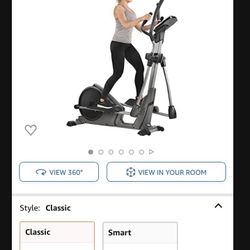 Sunny Health & Fitness Elliptical Exercise Machine Trainer with Optional Exclusive SunnyFit™ App and Enhanced Bluetooth Connectivity