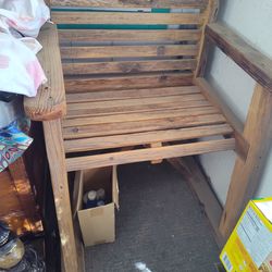 Wood patio chair