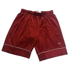 Vintage Nike Basketball Shorts Men’s Dazzle Size Small Red Athletic Gym Train