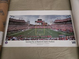 Raymond James Stadium 9/20/98 1st Game Poster