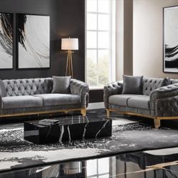 Brand New Elegant Valencia Sofa Loveseat 
