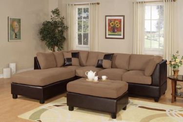 3pc sectional w ottoman