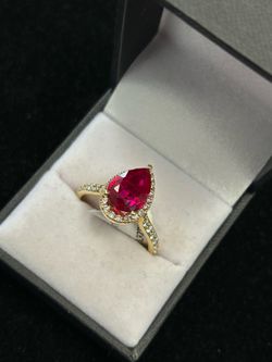 Ruby/Diamond Ring 14k