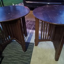 Twin Side Tables  $20 (Need Refinishing) 