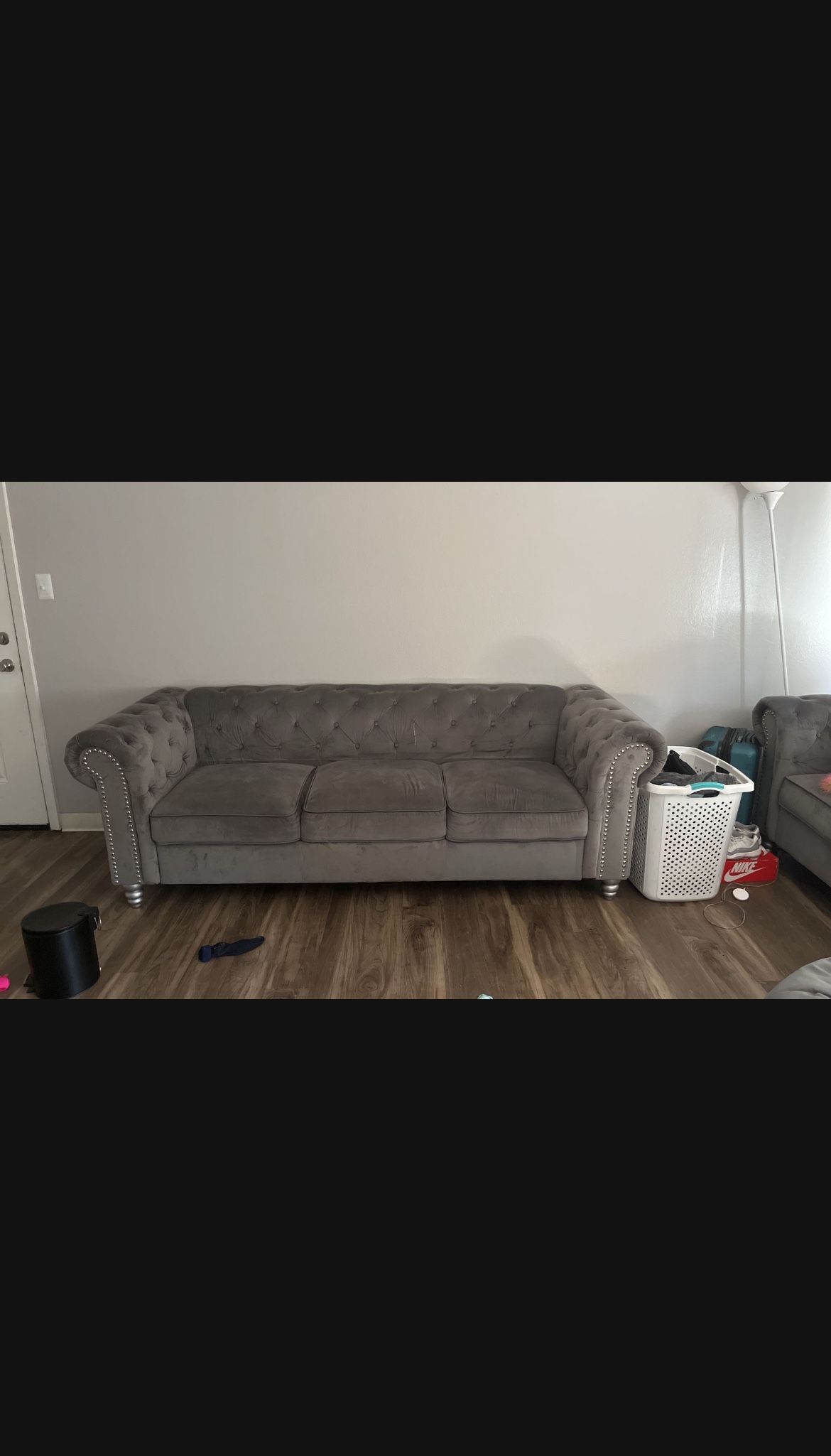 Two Set Grey Couches 