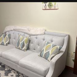 Aria Designs White Couch 