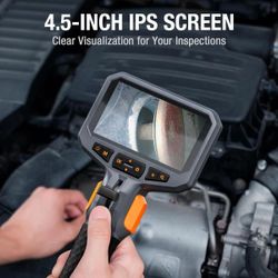 Teslong TD450S Two-Way Articulating Dual Lens Industrial Endoscope Inspection Camera