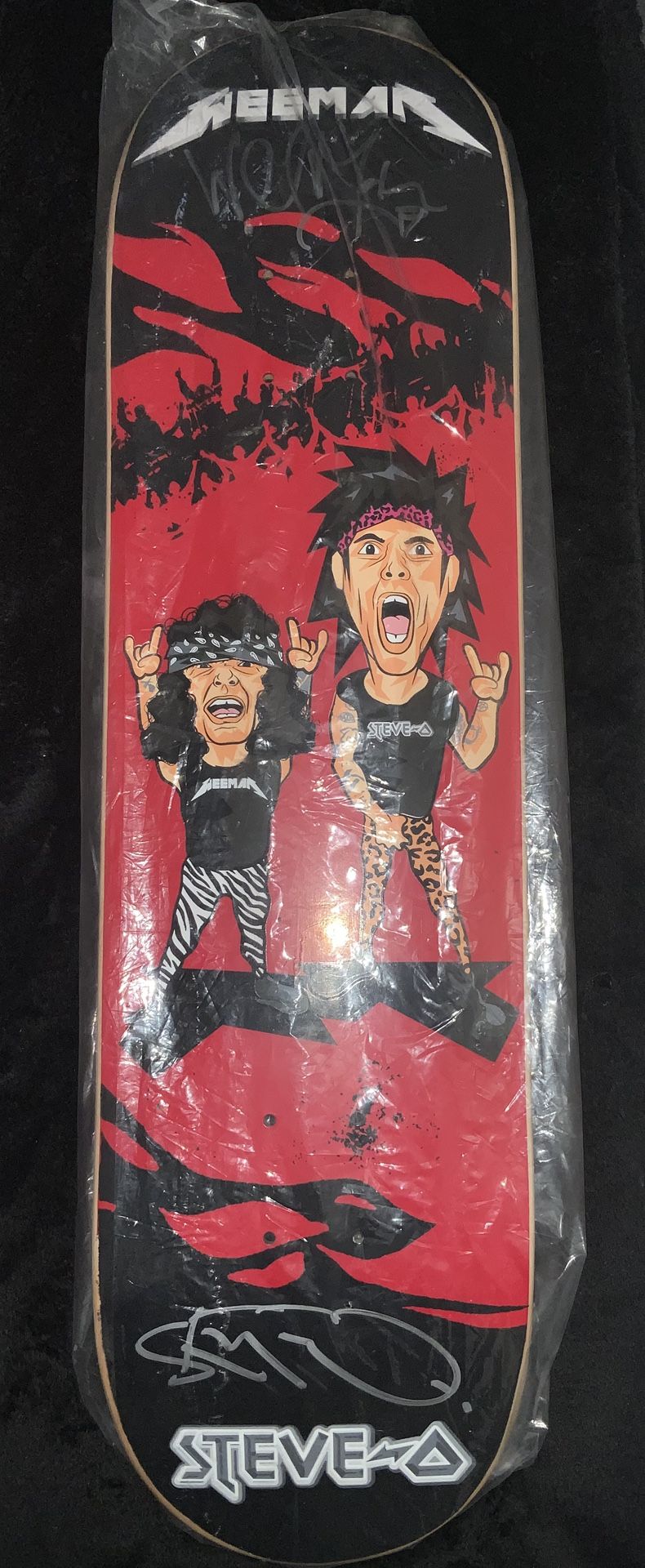 STEVE -O and WEEMAN AUTOGRAPH SIGNED SKATEBOARD