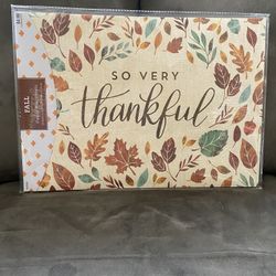 BRAND NEW 24 PC SO VERY THANKFUL PAPER PLACEMATS