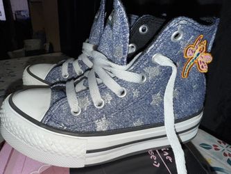 Coraline Hightop Platform Converse Size 12 Youth 