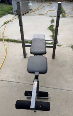 bench for chest and leg exercises