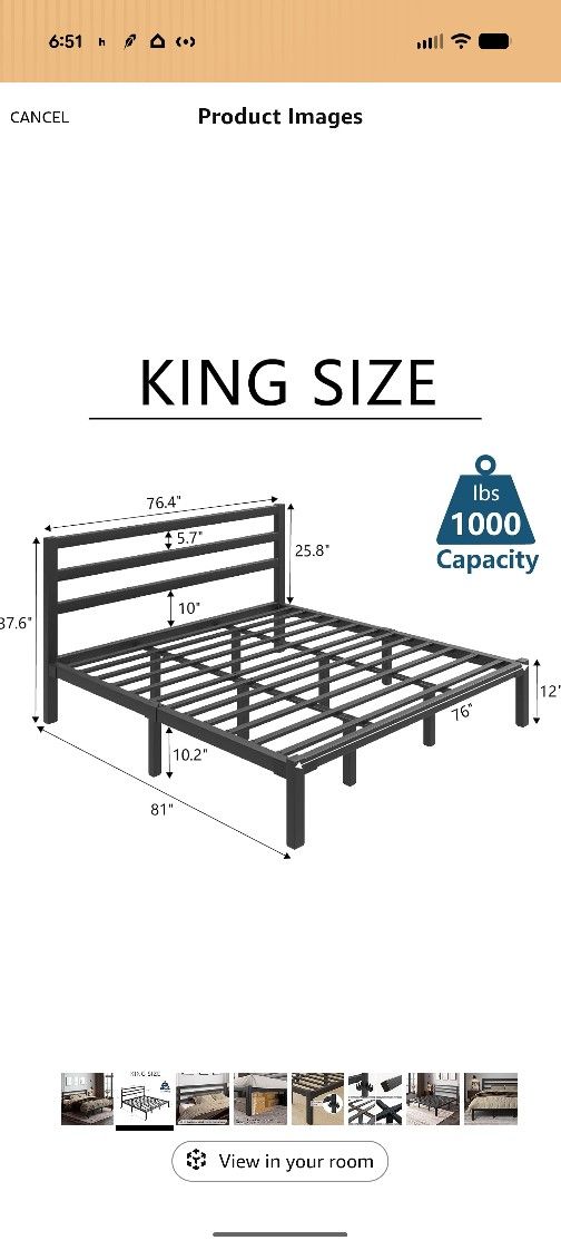 Bed Frame - King