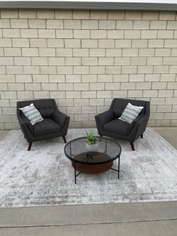 *Free Delivery* Modern Gray Chairs Couch Sofa