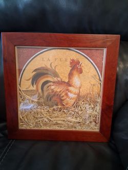La Ferme Rooster Framed Wall Art