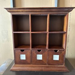 9 Piece With 3 Drawers Hanging Cabinet Display 
