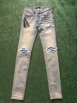 Amiri Mx1 Blue Patch Jeans Size 28