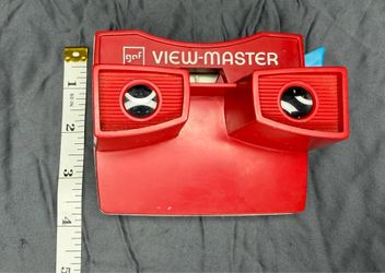 Vintage GAF View-Master Red 3D Viewer Tested Working No Reels