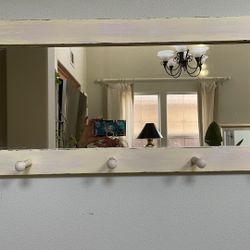 Shabby Chic Hat/coat Mirror 