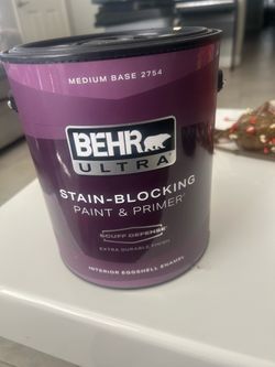 BEHR ULTRA interior eggshell enamel paint 1 gallon.